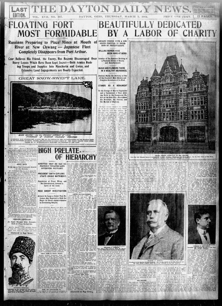 Dayton Arcade history pages