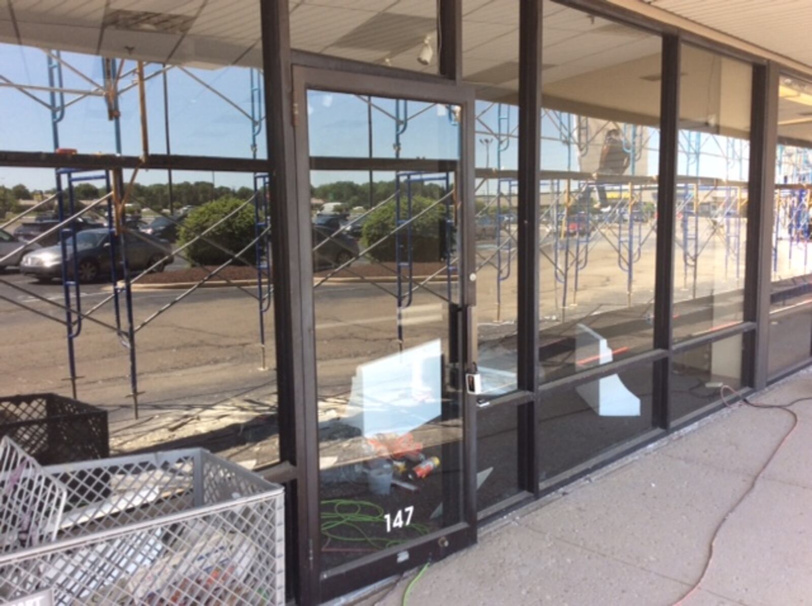 It’s part of a construction site at the moment, but a new board-game cafe called Cardboard Crowns is coming to the Corners at the Mall retail center in Miamisburg. MARK FISHER/STAFF