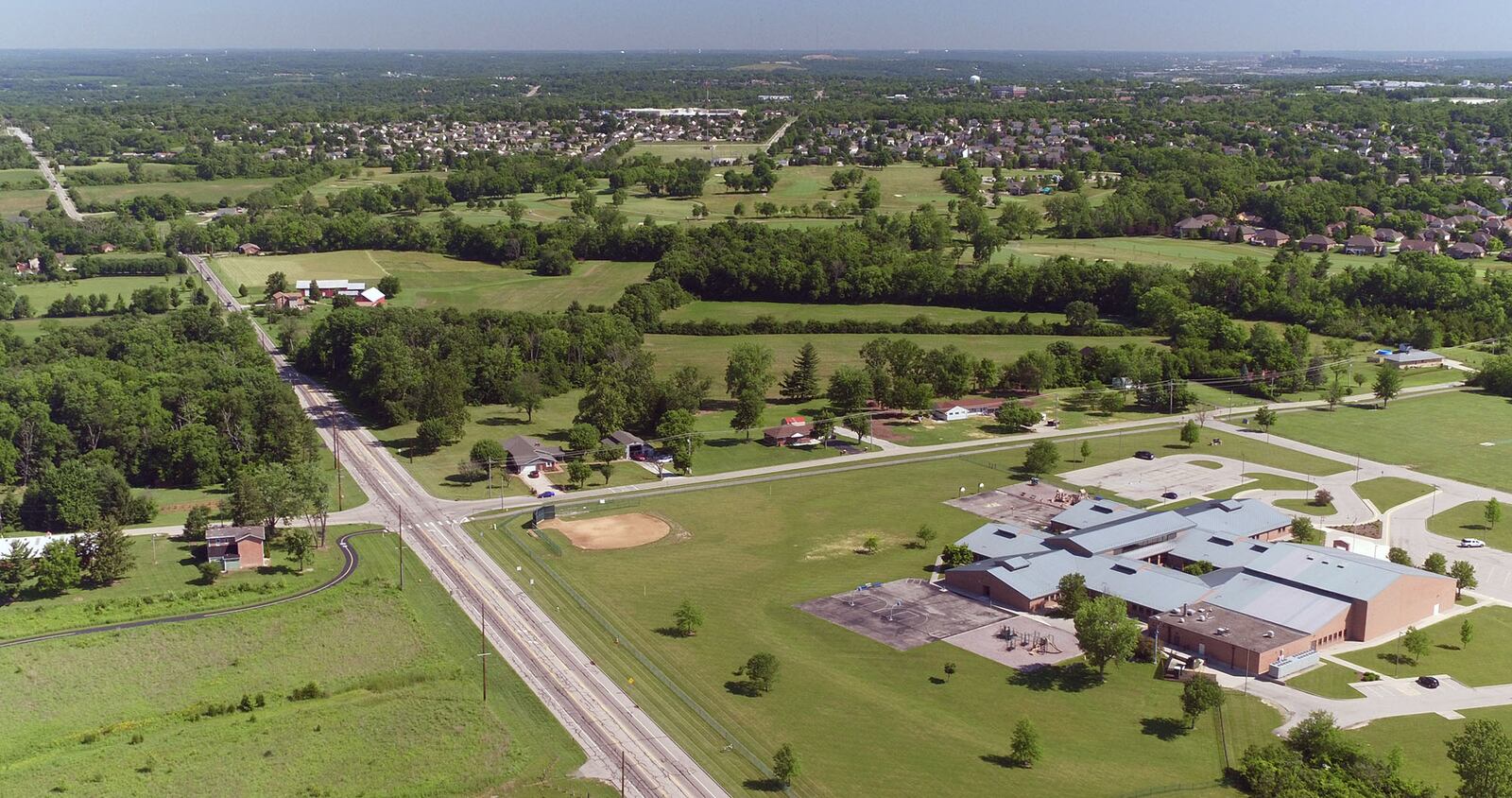 The Mound or Richard C. Church Jr. Connector is designed to run from Medlar Road (shown below) on Miamisburg Springboro Road to Benner Road and from Benner Road to Dayton Cincinnati Pike. FILE