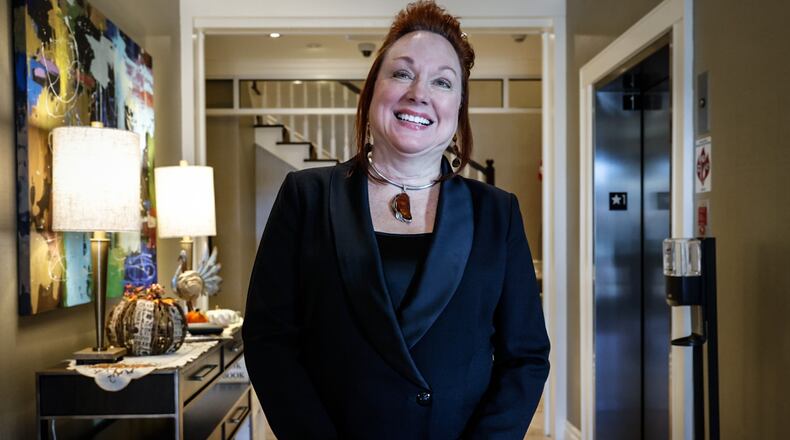 Kimberly Luse is the executive director of the Fisher Nightingale Houses, Inc. The Fisher House offers temporary lodging to the family members and caregivers of Servicemembers and Veterans who are hospitalized or are receiving extended care. JIM NOELKER/STAFF