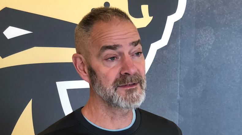 Wright State coach Scott Nagy will return to the Raiders' bench after a two-game absence due to COVID-19. Jeff Gilbert/CONTRIBUTED