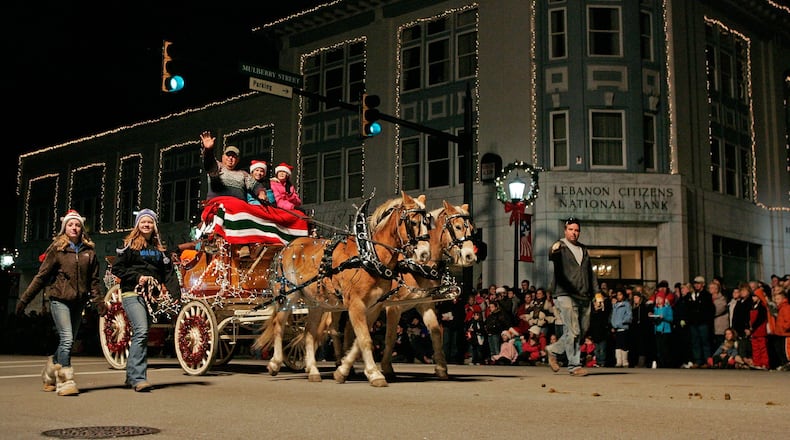 More than 100 horse drawn carriages will take part in the annual Lebanon Christmas Festival and Horse Drawn Carriage Parade on Dec. 6 in downtown Lebanon.