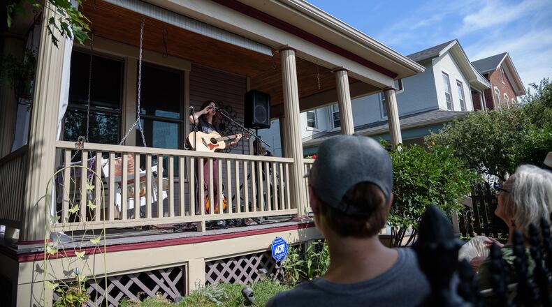 The 3rd annual Dayton Porchfest celebrated Dayton’s rich and diverse music scene, with more than 50 local musicians and bands covering funk, blues, indie rock, jazz, classical, country,  and bluegrass. The free event, presented by The Collaboratory, took place in the family-friend environment of St. Anne's Hill historic neighborhood. TOM GILLIAM / CONTRIBUTING PHOTOGRAPHER
