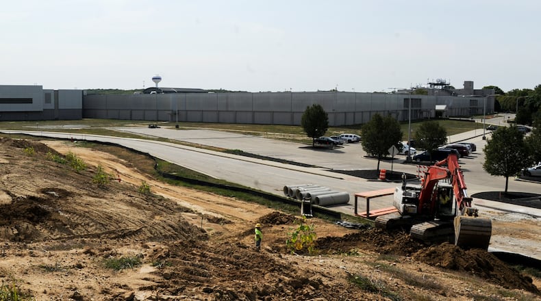 Work continues on the $182 million construction of a new home for the National Air and Space Intelligence Center at Wright-Patterson Air Force Base. Contributed