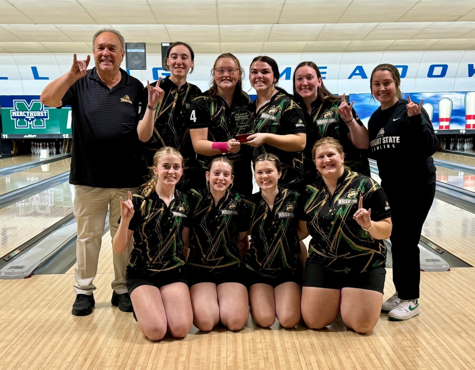 The Wright State Raiders won the Mercyhurst Invitational during the 2024-25 season. CONTRIBUTED