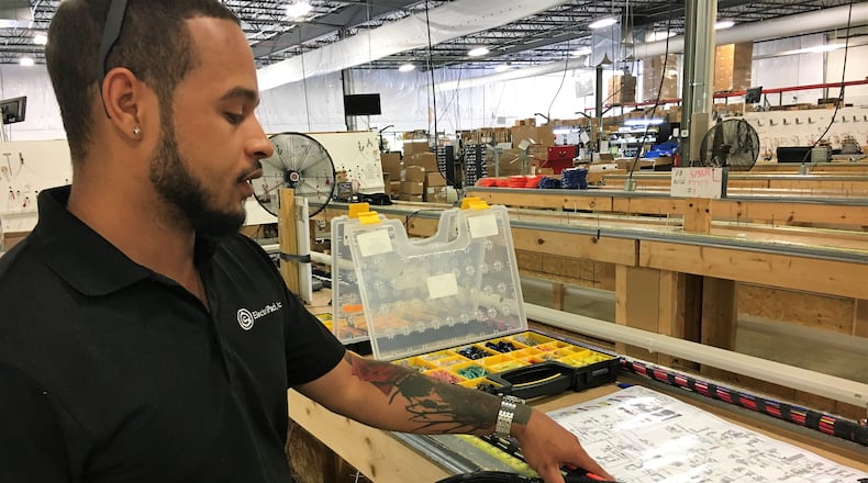 Paul Wise, program and sales manager at ElectriPack Inc. in Miamisburg. ElectriPack in Miamisburg was awarded a $25,000 grant for a $91,000 capital investment that will create four jobs and retain 24. KATIE WEDELL/STAFF