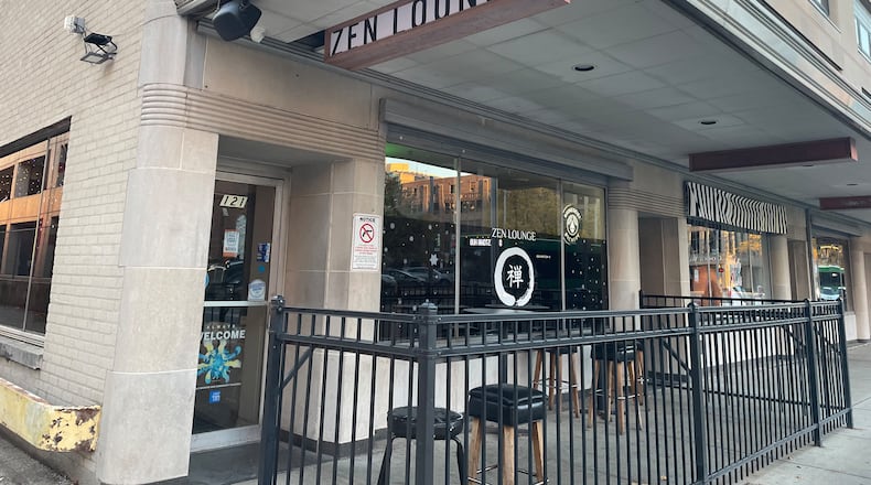 Zen Lounge, located at 121 N. Ludlow St. in downtown Dayton next to the Arts Garage for the Schuster Center, closed its doors on Friday, Oct. 20, according to a post on the lounge’s Facebook page. NATALIE JONES/STAFF
