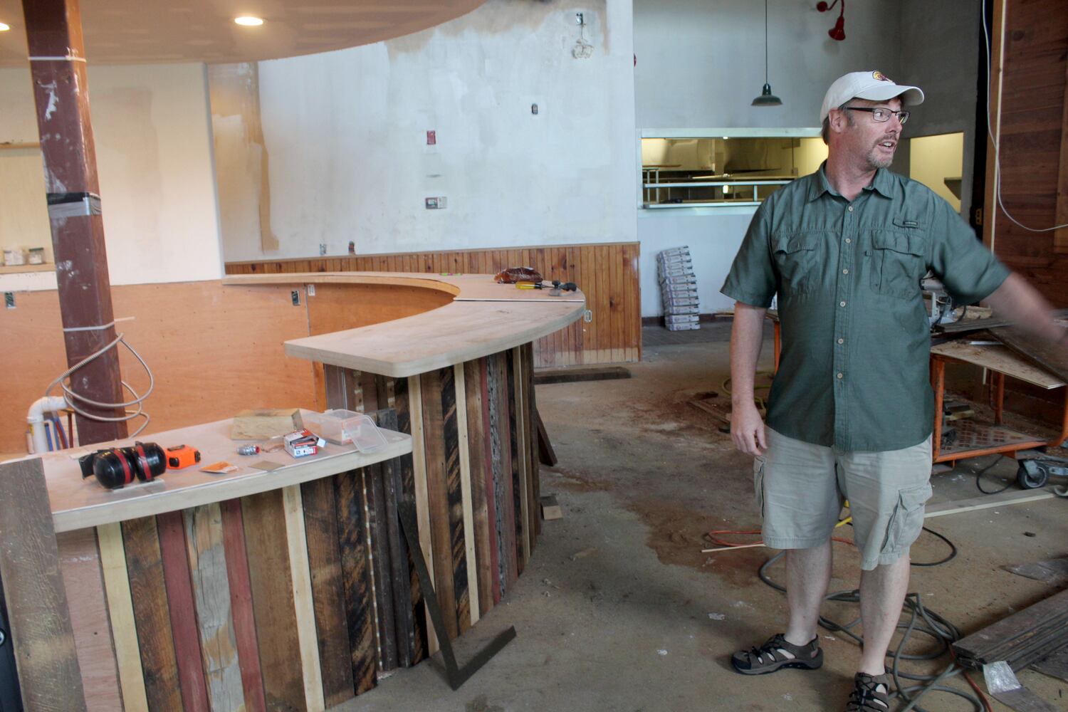 Inside the construction zone at Wandering Griffin