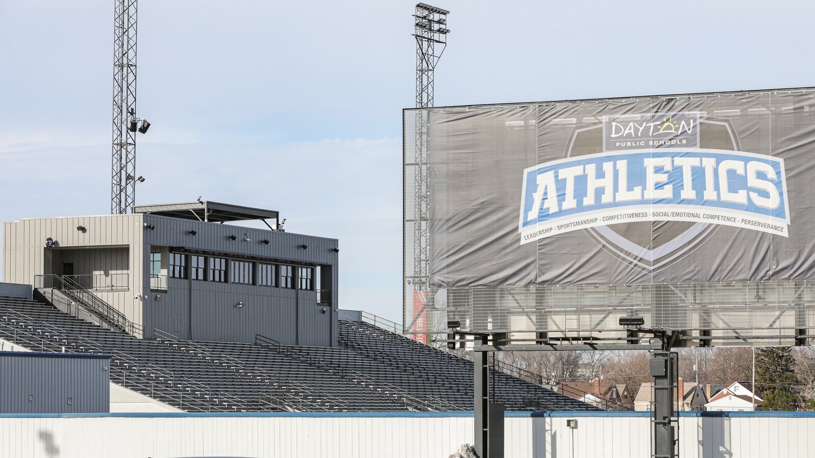 The Dayton Public Schools Board of Education voted on Tuesday to name the press box at Welcome Stadium after board member Karen Wick-Gagnet, who died Dec. 6. BRYANT BILLING/STAFF