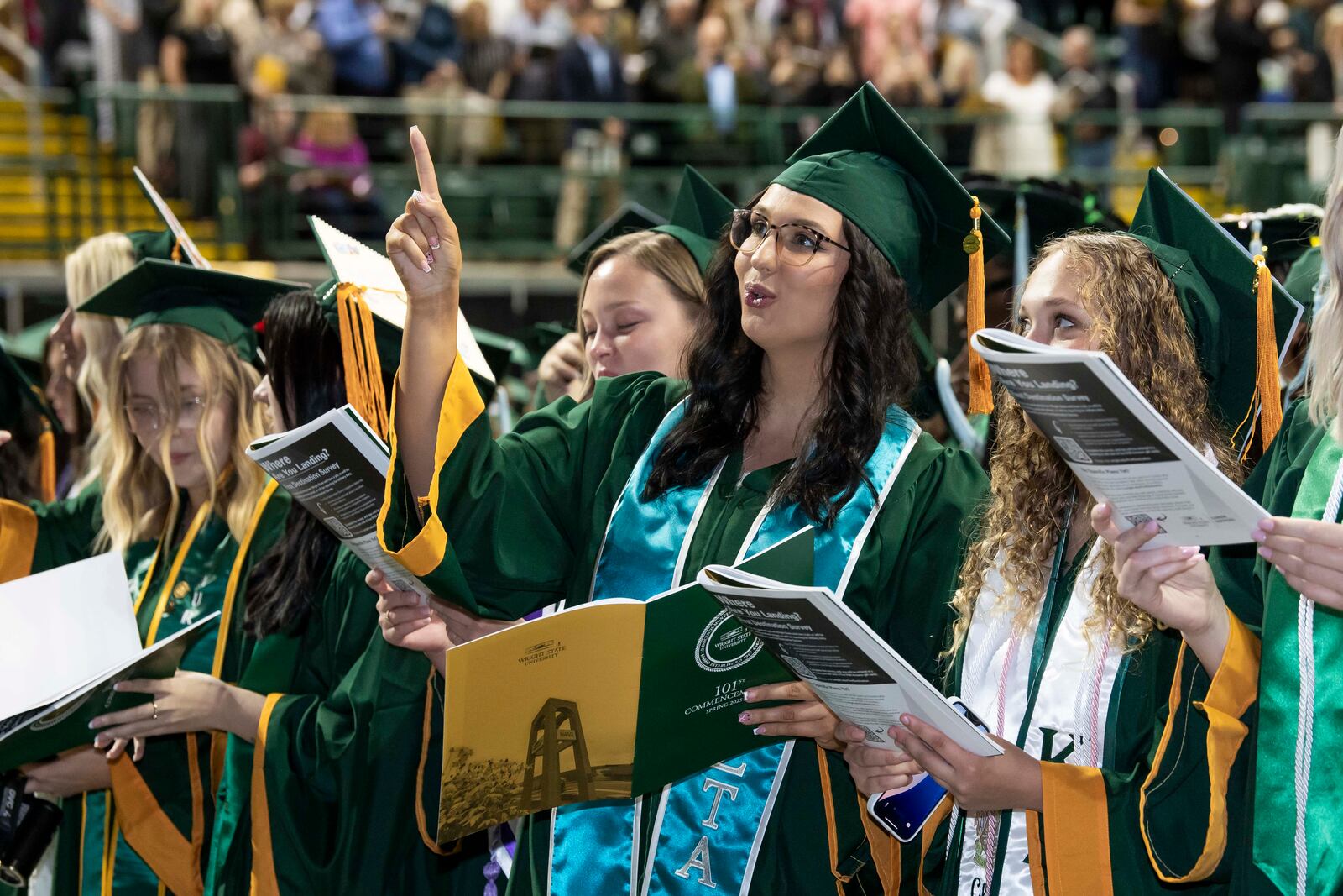 Wright State University held its spring 2025 commencement on Saturday, May 3, 2025. The ceremony was held at the Wright State University Nutter Center. CONTRIBUTED by Erin Pence / Wright State
