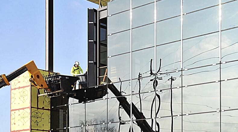 Tyler Technologies, a software and tech provider to mostly the public sector, is expanding its building along Interstate 75 in Moraine by 45,000 square feet. The company has been at this location since 2012. MARSHALL GORBY/STAFF PHOTO