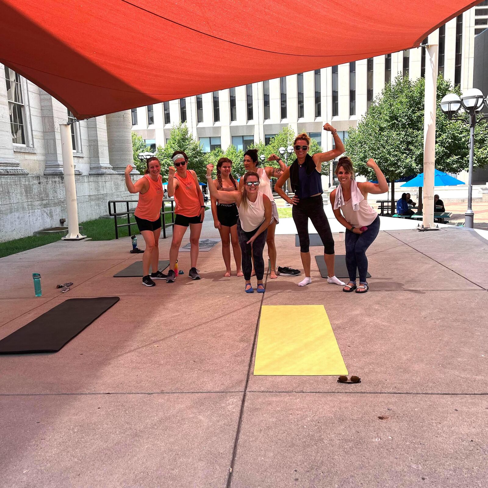Space Three instructors took it outside to Courthouse Square for free classes over the summer. CONTRIBUTED