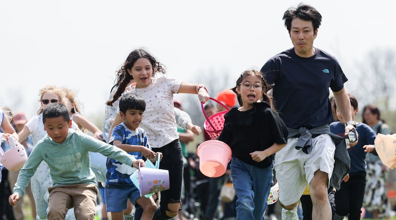 Young's Jersey Dairy held its 42nd annual Easter egg hunt in April 2025. BRYANT BILLING / STAFF