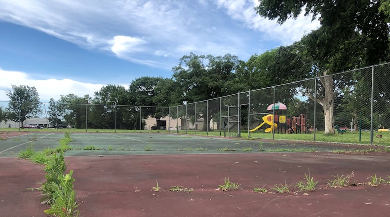 Dayton could get a DIY skatepark on old tennis courts in the McCook Field area. CORNELIUS FROLIK / STAFF