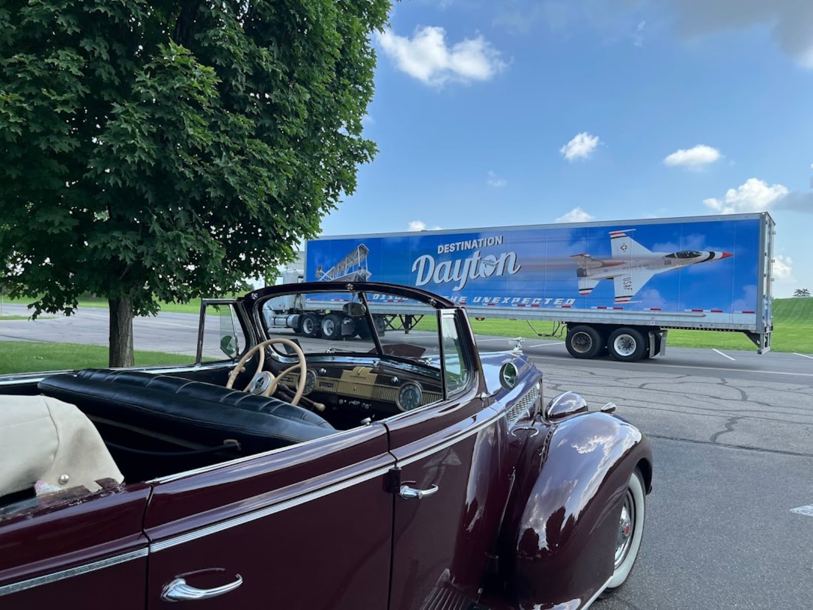 A 1940 Packard 160 Super 8 at Carillon Park Wednesday, June 25, 2025. THOMAS GNAU/STAFF