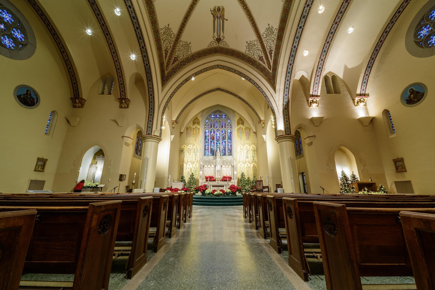 PHOTOS: A look inside Holy Angels Catholic Church decorated for Christmas