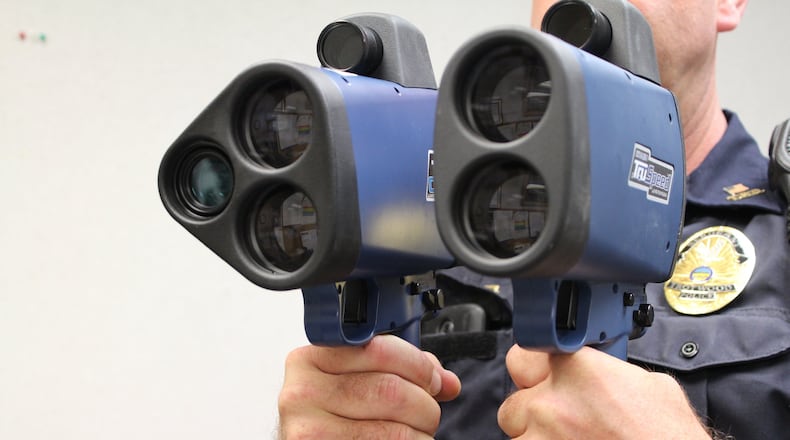 Trotwood will use automated cameras to cite speeders. But they won’t be fixed cameras, like this one. They will be mobile and operated by officers. FILE PHOTO