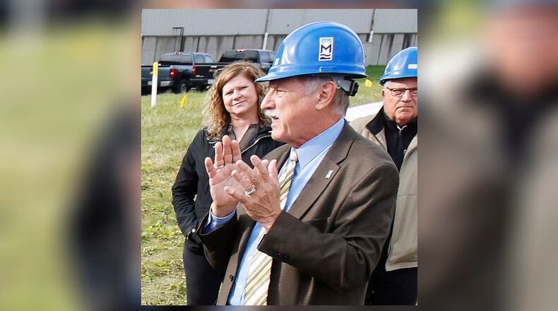 Middletown City Manager Jim Palenick speaks at a groundbreaking for Phoenix Metals at MADE Industrial Park in Middletown. NICK GRAHAM/STAFF