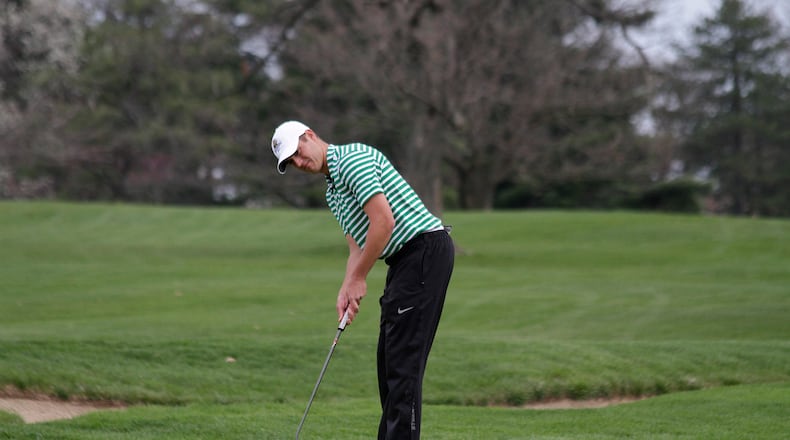 Wright State senior Ryan Wenzler finished second in the Horizon League championship Tuesday after falling in a playoff. TIM ZECHAR/CONTRIBUTED PHOTO