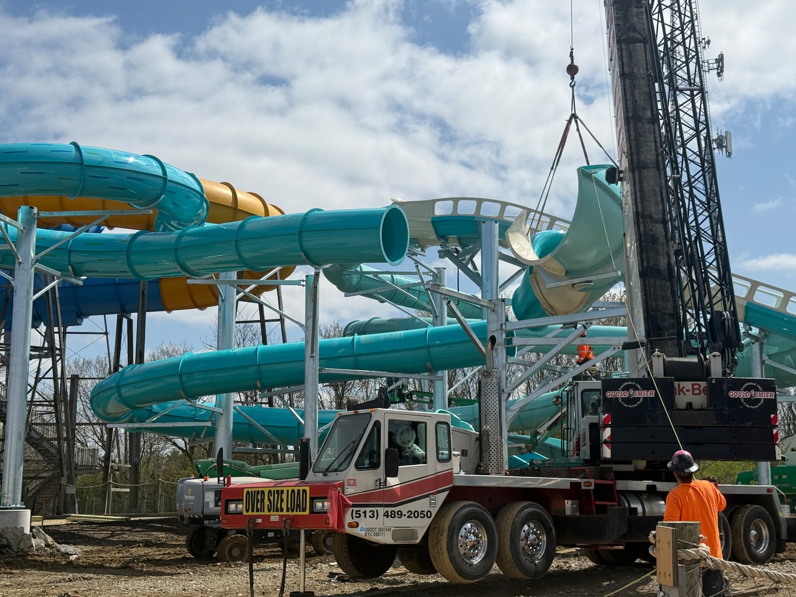 Kings Island gave members of the media a special look at the construction taking place at its Soak City water park. Photos by Alex Cutler