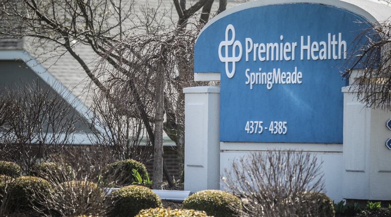 A coronavirus outbreak occurred at SpringMeade Health Center in Tipp City. JIM NOELKER/STAFF