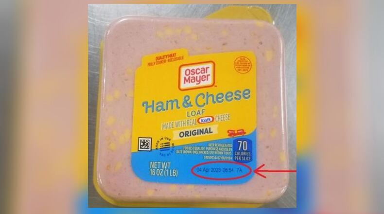 Recalled Oscar Mayer Ham & Cheese Loaf