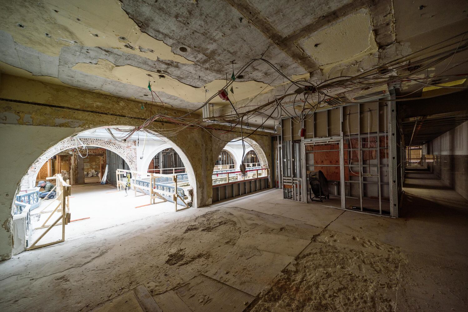 PHOTOS: Construction progresses on Phase 2 of the Dayton Arcade's North Arcade