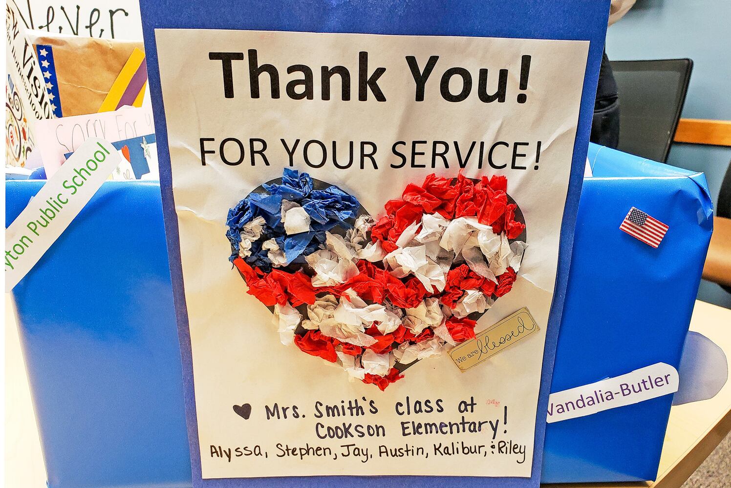 Thank You letters delivered to Dayton Police and Jorge DelRio family