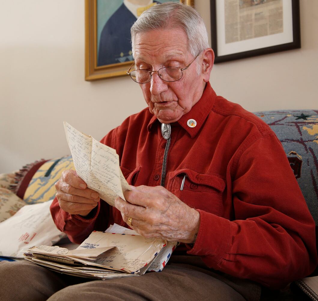 Local WW II Vet finds box of letters sent home