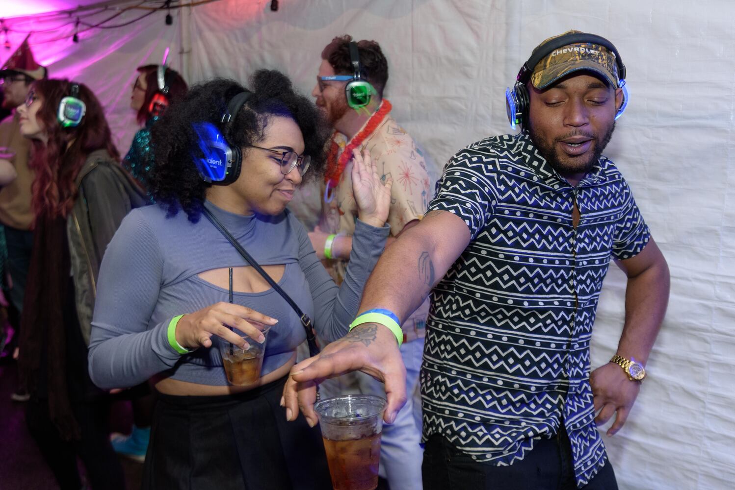 PHOTOS: Did we spot you at Dayton's New Year's Eve Ball Drop and Silent Disco at Yellow Cab Tavern?