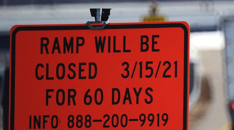 I-70 and I-75 ramp closed