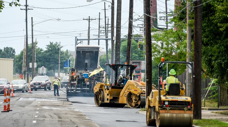 Paving crews will be in Franklin working on six streets this summer. FILE PHOTO