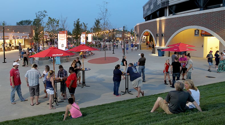 Contributed photo by E.L. Hubbard People relax between shows at the Rose Music Center in Huber Heights Tuesday, September 8, 2015.