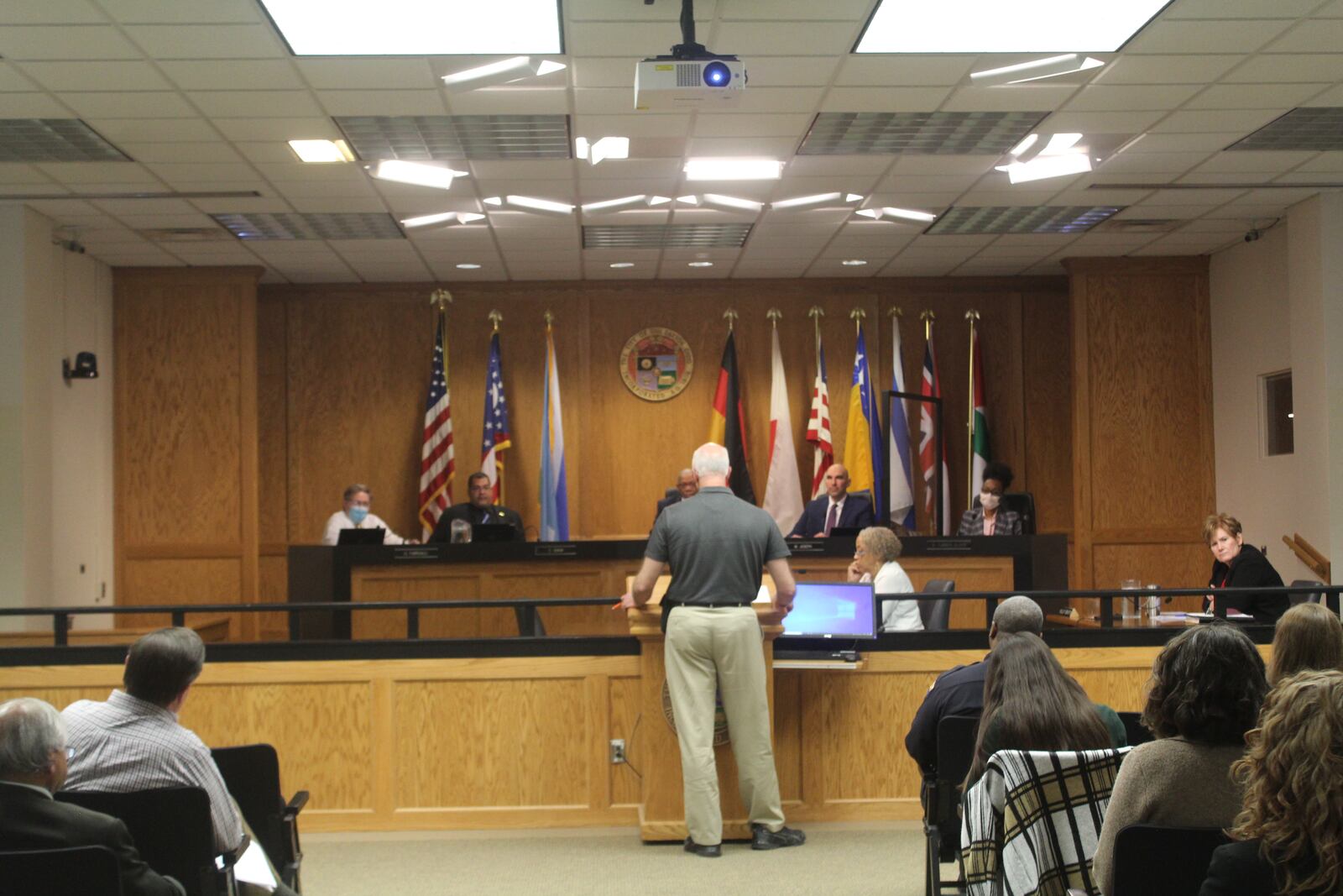 The Dayton City Commission at its regular weekly meeting on Wednesday, March 1, 2023. CORNELIUS FROLIK / STAFF