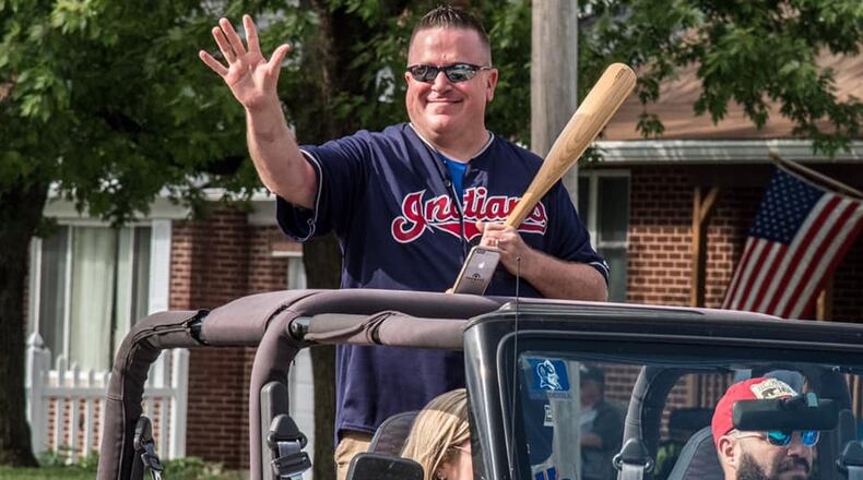 Jim Berlon as the Grand Marshall in the 2019 Kettering Holiday at Home Parade.