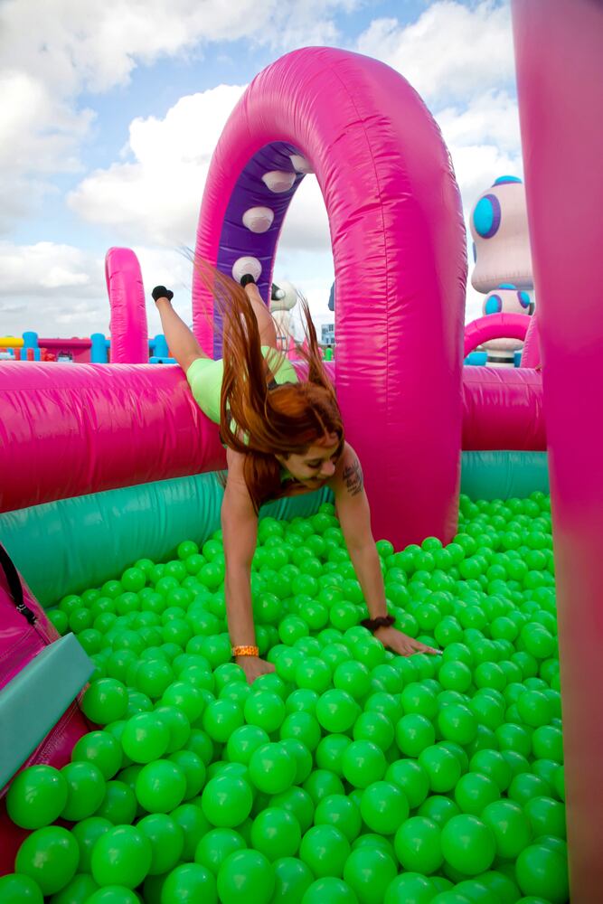 PHOTOS: The World’s Largest Bounce House is inflated fun