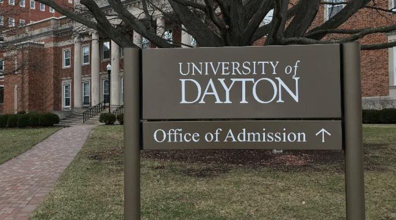 Students walk to and from classes on the University of Dayton campus on January 23, 2020. Staff photo / Sarah Franks