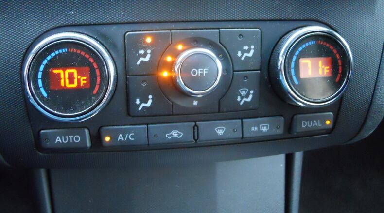 The A/C button is used to command the air conditioning compressor on, but this is a only a command. If the system detects a low refrigerant charge, the compressor may not engage. Photo by James Halderman