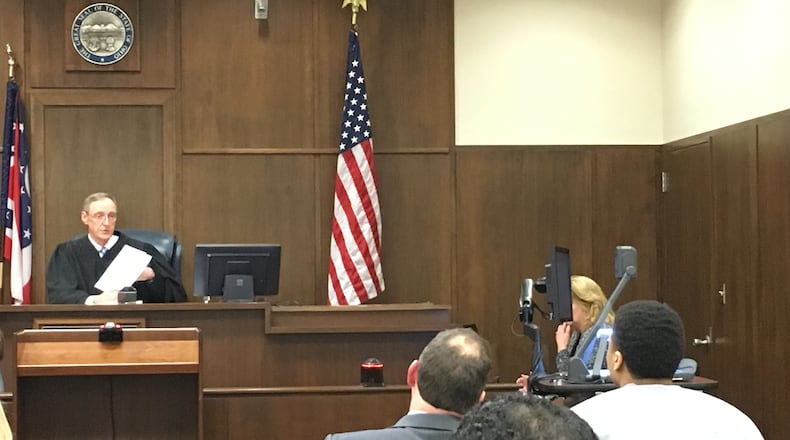 Kylen Gregory was in court Thursday for a motion to suppress hearing. His murder trial was scheduled for May 7. MARK GOKAVI/Staff