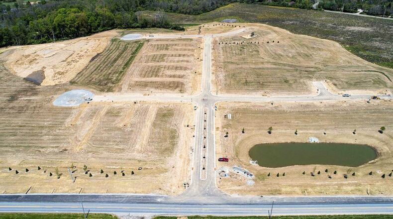 An aerial view of the Bellasera housing development in Sugarcreek Twp. CONTRIBUTED
