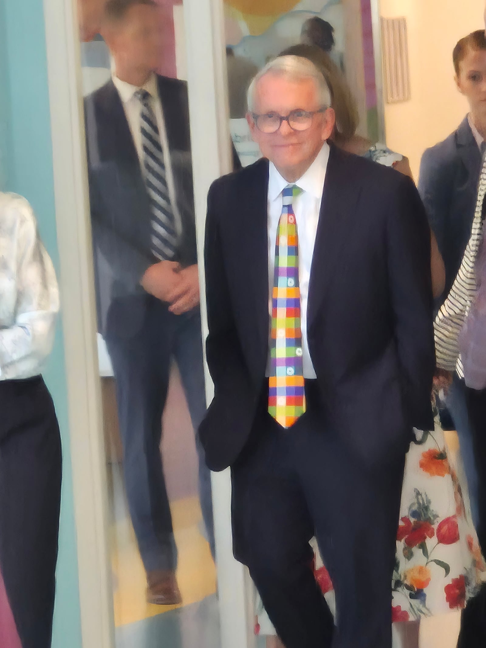 Gov. Mike DeWine tours Dayton Children's Mathile Center Thursday, Aug. 7. / Staff