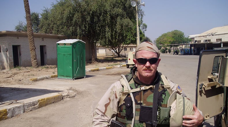 Dan Semsel in Iraq in 2004. While deployed, Semsel started running every day during his down time. CONTRIBUTED