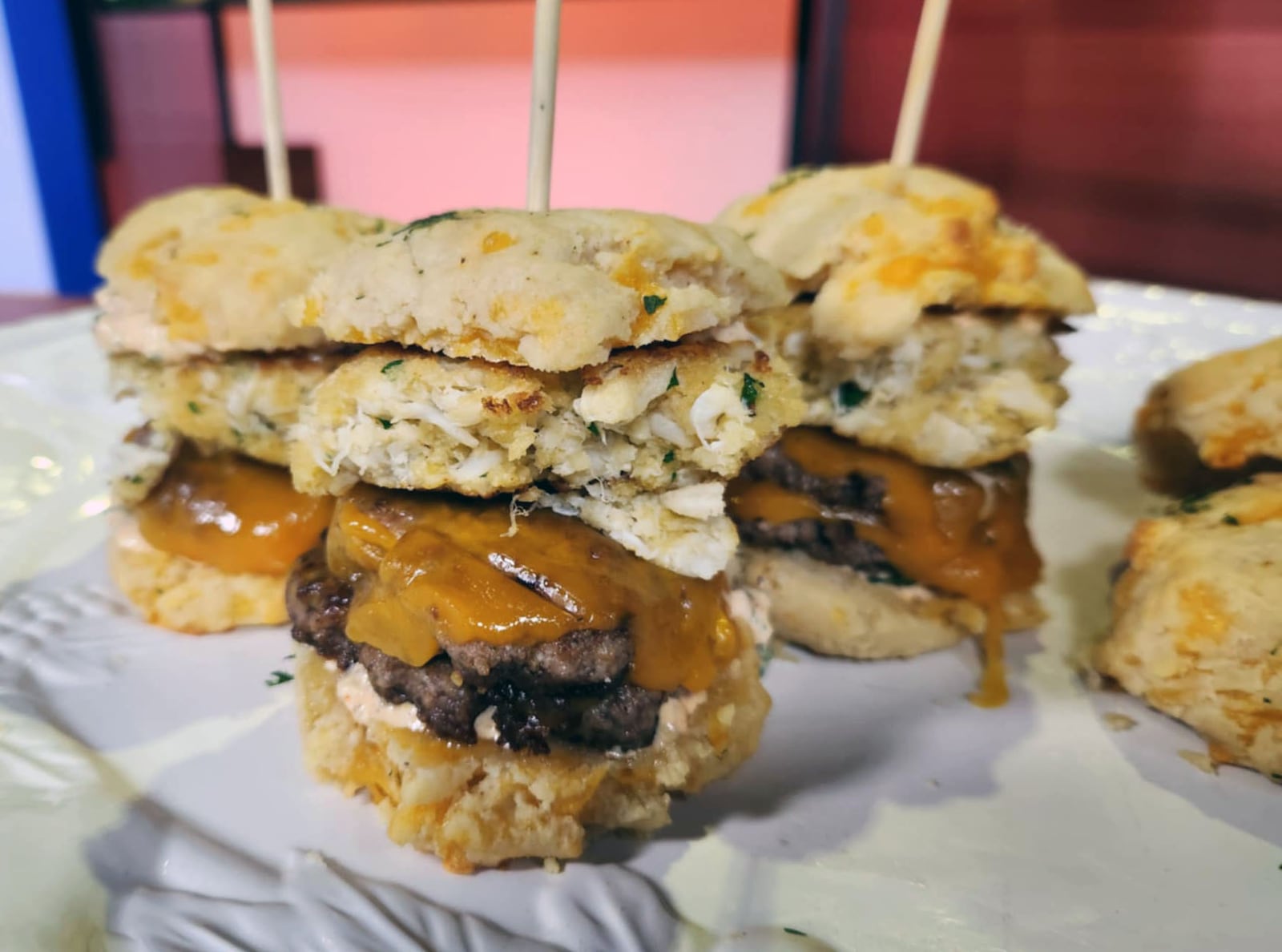 Cheddar bae burger sliders from Dayton Street Snacks (CONTRIBUTED PHOTO).