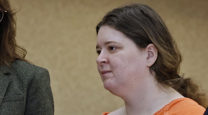 Misty Camp pleaded guilty to voluntary manslaughter in the death of Donald McDonald during a hearing Wednesday, Nov. 17, 2021 in Butler County Common Pleas Court in Hamilton. NICK GRAHAM / STAFF