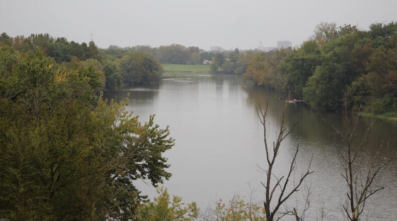 The lower Great Miami River, not far from Dayton’s Water Reclamation facility. CORNELIUS FROLIK