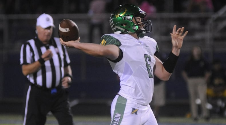 Northmont defeated host Springfield 22-10 behind QB Miles Johnson in a Week 7 GWOC crossover game. MARC PENDLETON / STAFF
