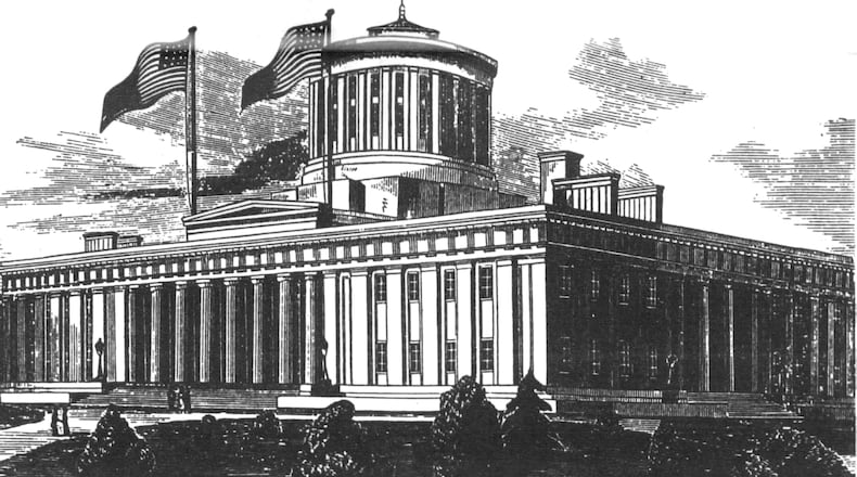 Ohio's Statehouse in 1873. DAYTON DAILY NEWS ARCHIVES