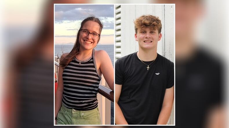 Centerville High School seniors Brianna Becker and Zachary Bell are the recipients of the annual Washington Twp. Community Service Award.
The students were honored with a proclamation by Washington Twp. elected officials at a Board of Trustees meeting May 6.