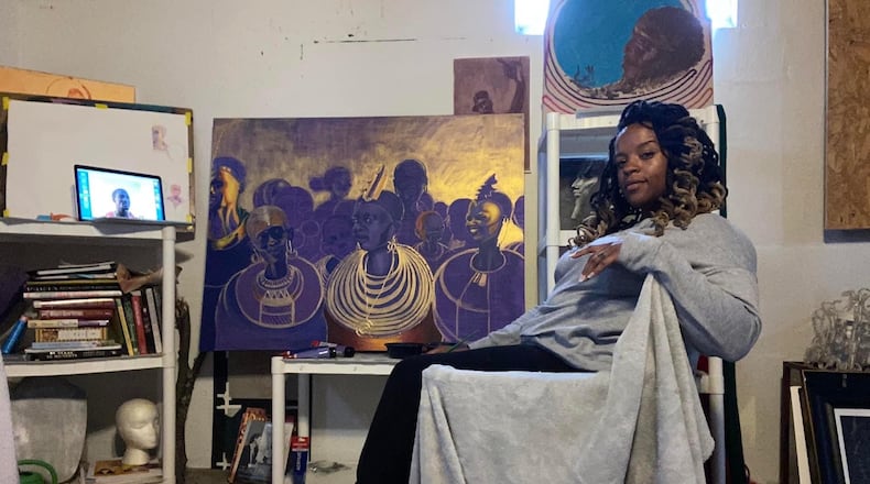 Erin M. Smith’s life in art was sparked at age 8 when she won a scholarship to a weekly Saturday morning program at the Columbus College of Art and Design. Contributed photos