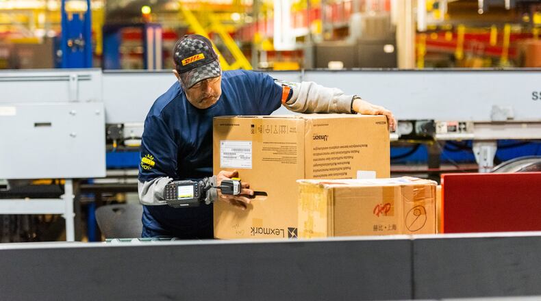 DHL is looking to fill 250 positions at its CVG hub in Northern Kentucky. CONTRIBUTED